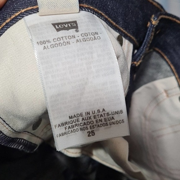 Levi's Button Fly Skinny Jeans Size 25 NWT - Picture 5 of 6